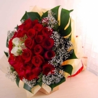 3 White + 33 Red Roses