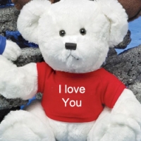 3 ft White teddy w/ shirt