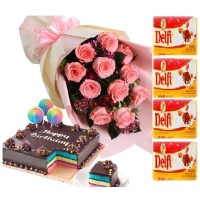 cake , roses & delfi